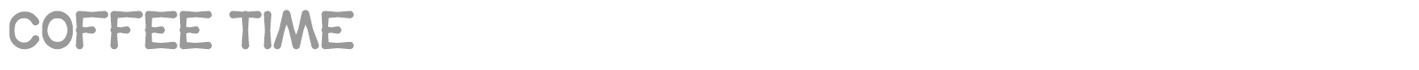 COFFEE TIME font preview